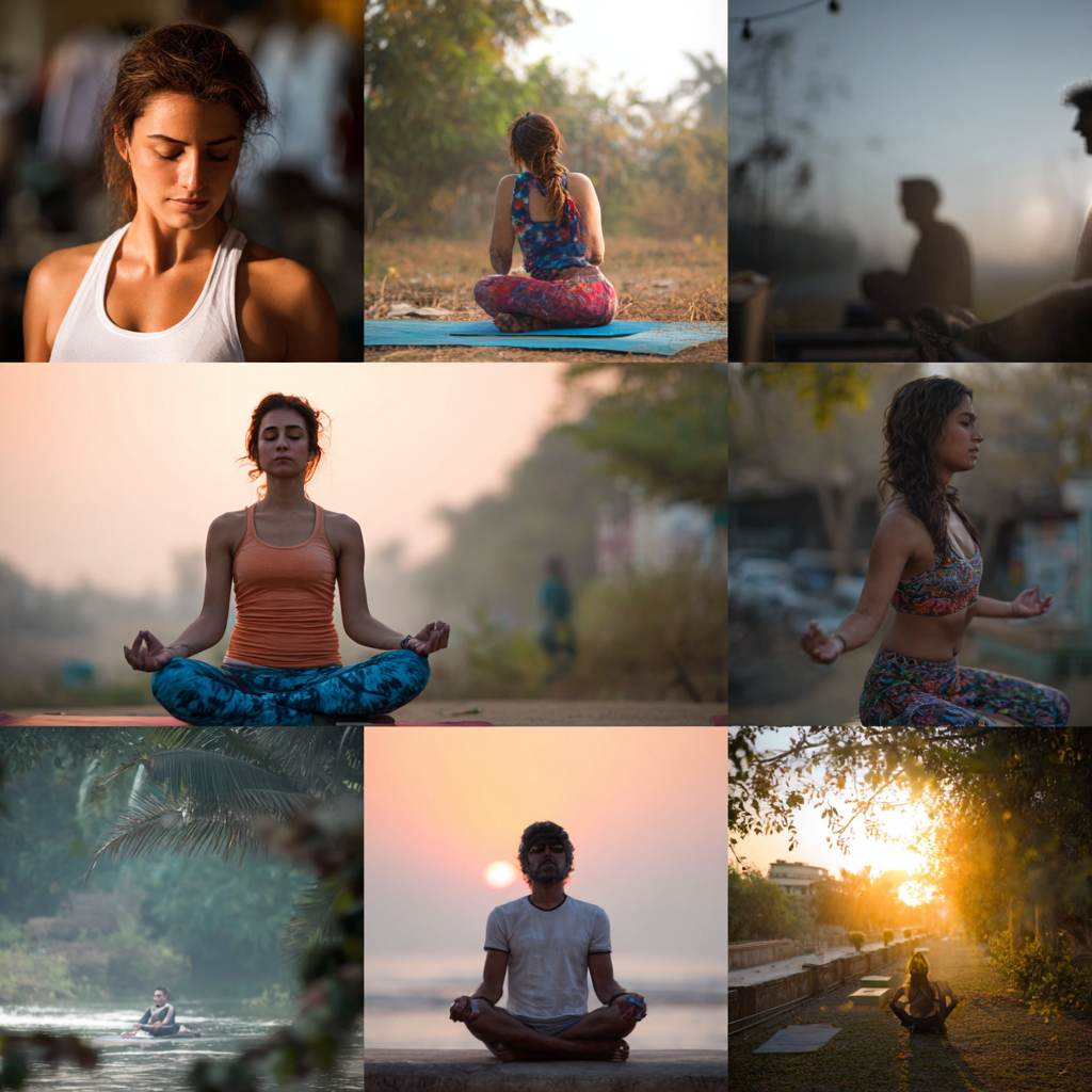 গ্রুপ যোগব্যায়াম ক্লাস